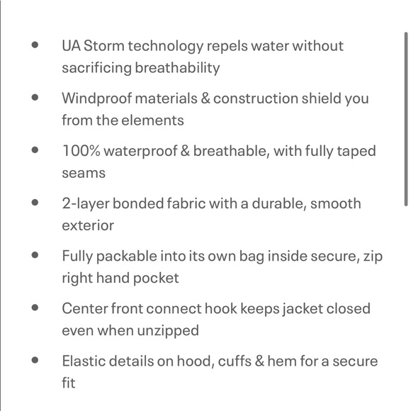 Host Pick!! Under Armour impasse rain shell jacket - Picture 6 of 12